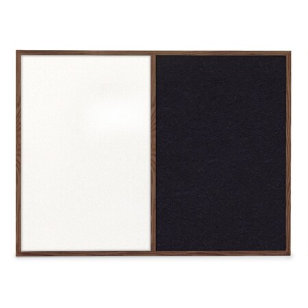 United Visual Products Slim Style Indoor Enclosed Corkboard, 48 UVRDS48SBH-SATIN-COBACC